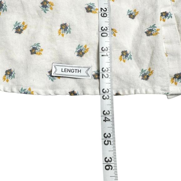 Gap | Women | Floral Tie Sleeve Spring Button Up Mini Dress - Picture 7 of 11